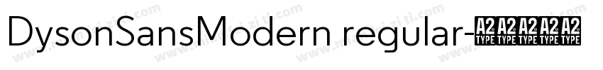 DysonSansModern regular字体转换
